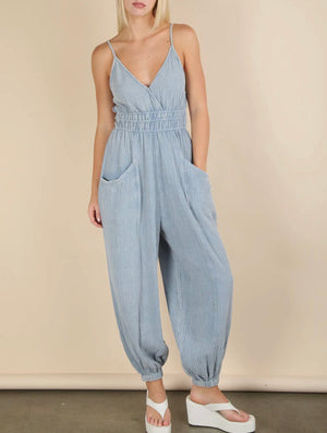 Leo Mineral Washed Jumpsuit