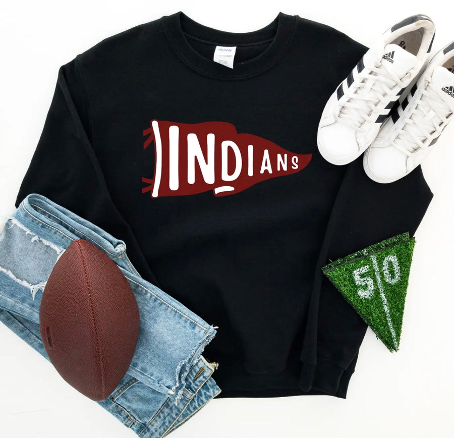 Indians Pennant Crewneck (2 Colors)