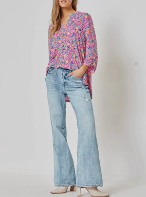 Lizzy Floral Wrinkle Free Top