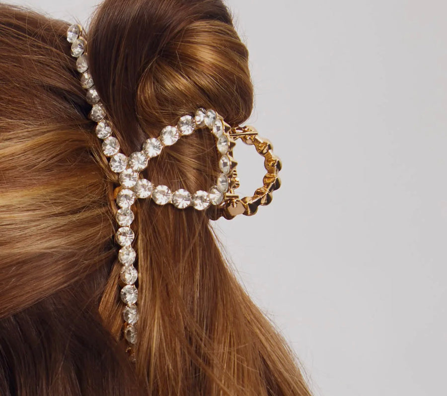 Kitsch Metal Rhinestone Loop Claw Clip