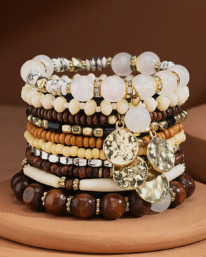 Chaz 9 In 1 Multi Layered Bracelet Set (2 Colors)