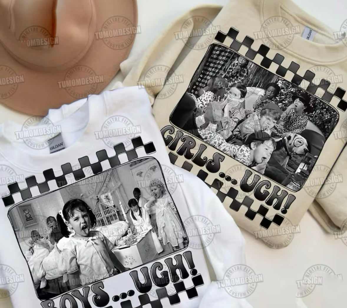 Boy/Girls Ugh Crewnecks