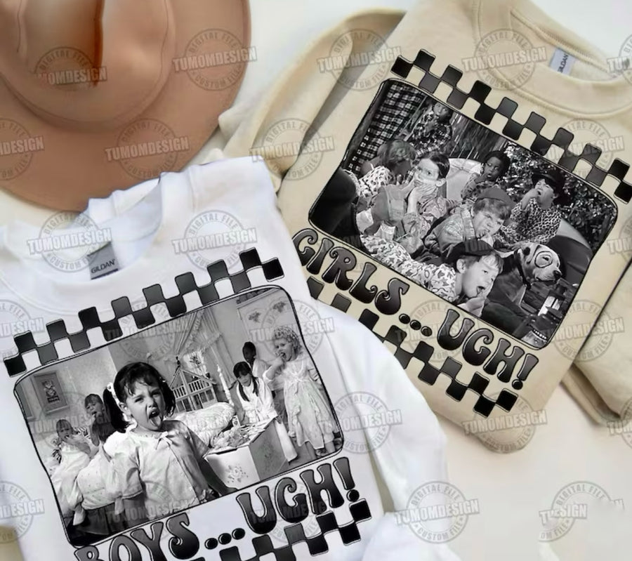 Boy/Girls Ugh Crewnecks