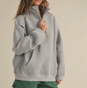 Shay Cozy Quarter Zip Top