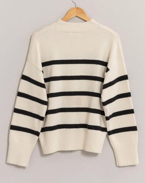 Esthetic Cream + Black Sweater