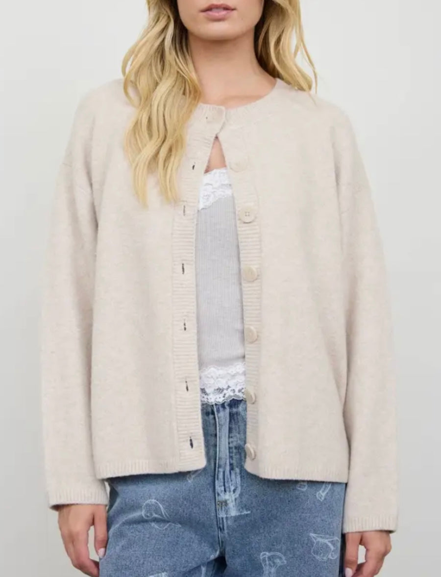 Hope Relaxed Oatmeal Cardigan