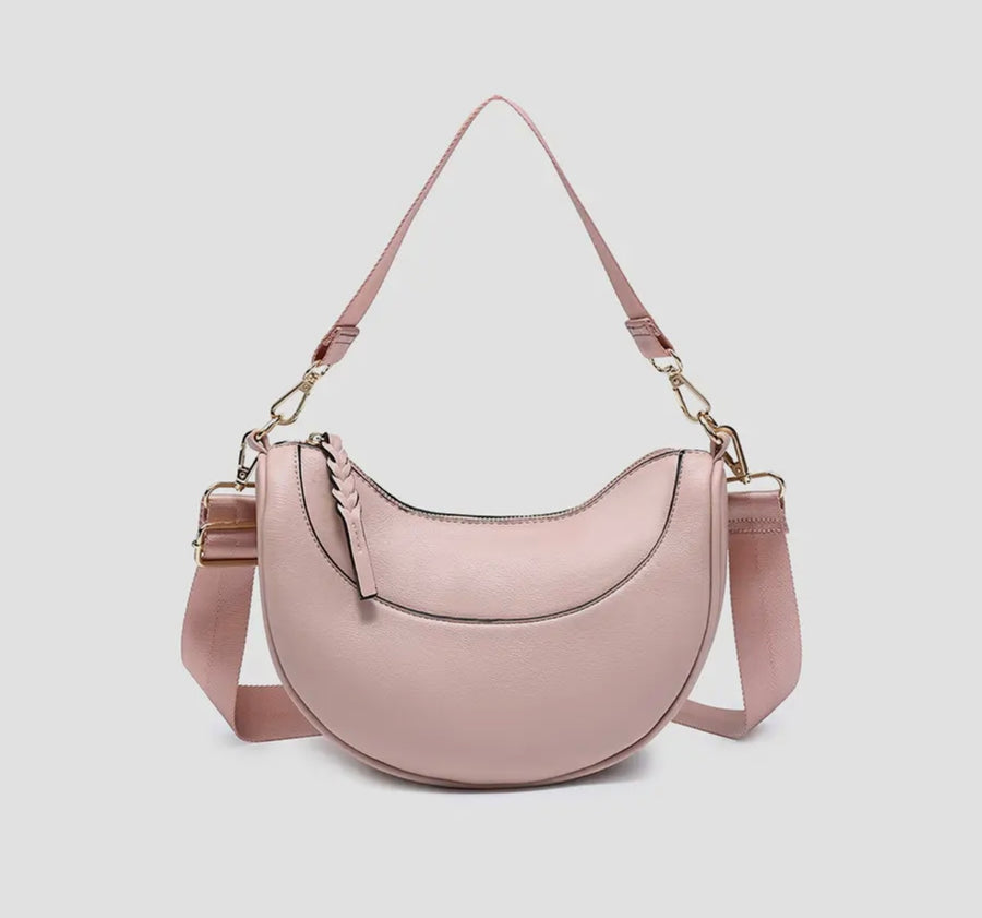 Monica Half Moon Vegan Leather Bag/Crossbody (2 Colors)