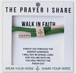 The Prayer Share Christian Cord Bracelet (Multiple Options)