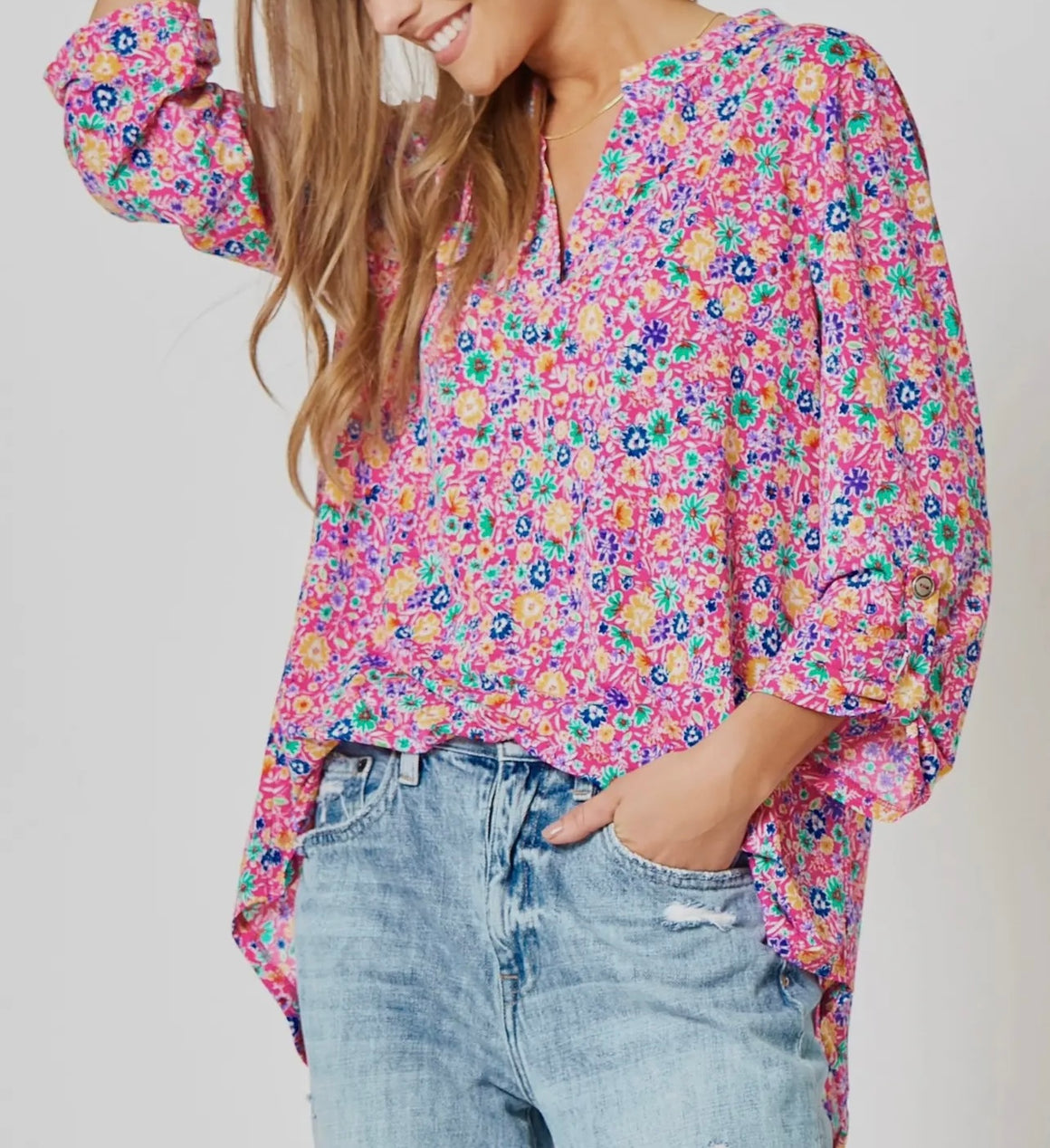 Lizzy Floral Wrinkle Free Top