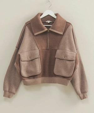Barnes Mineral Washed Half Zip