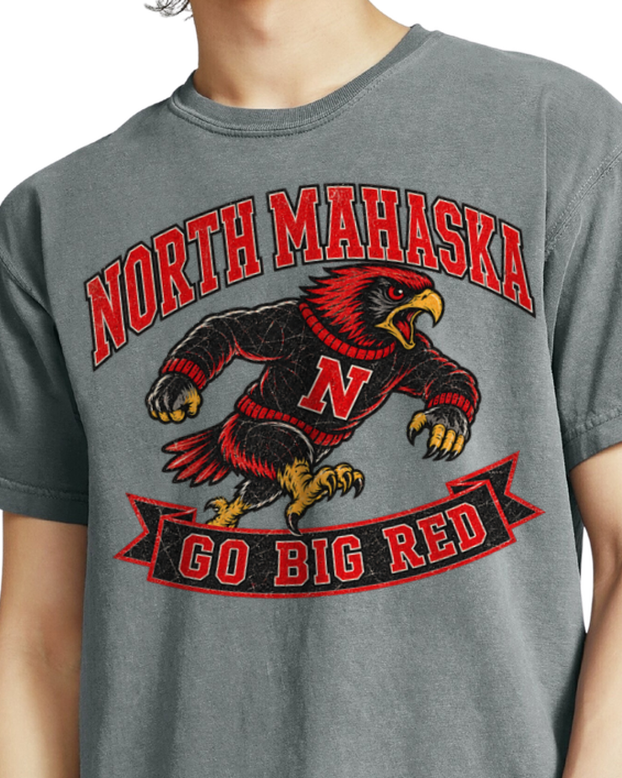 North Mahaska Vintage School Spirit Crewneck or Tee