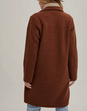 Nellie Chestnut Coat Jacket