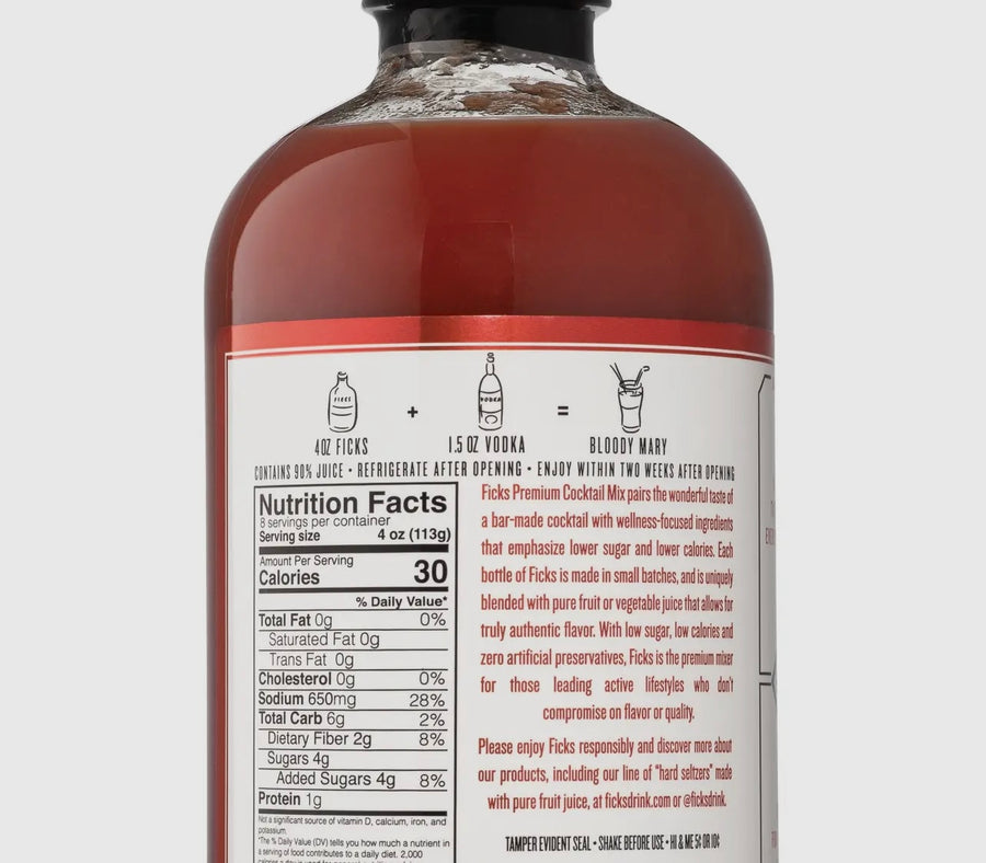 PBF Ficks Bloody Mary Premium Cocktail/Mocktail Mix