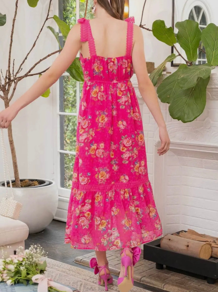 Drew Floral Midi Dress