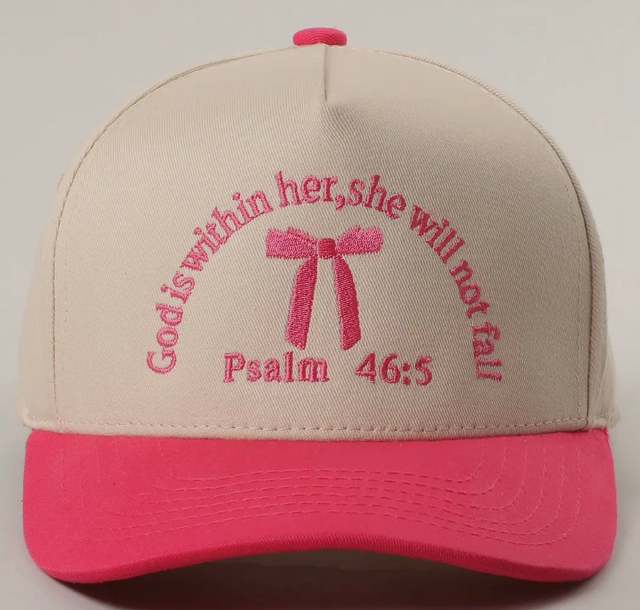 Psalm 46:5 Pink Hat