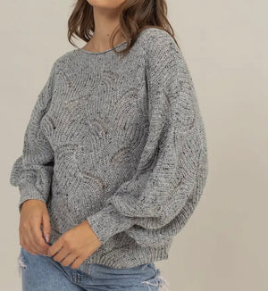 Vic Knit Grey Sweater