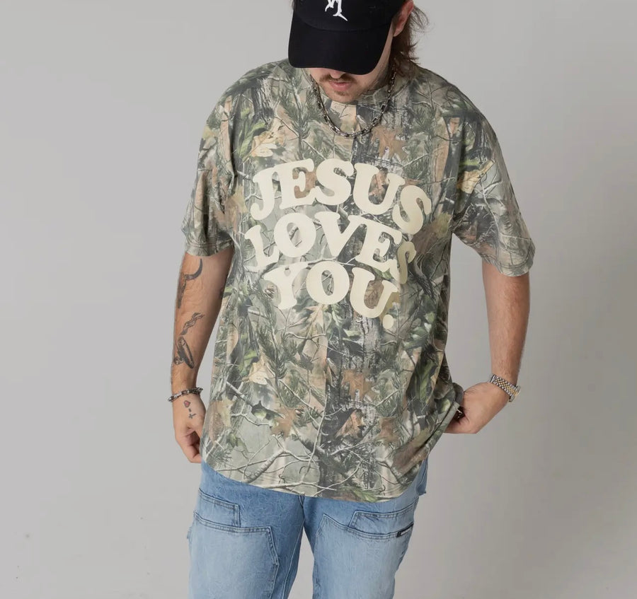Jesus Loves You Camo Tee