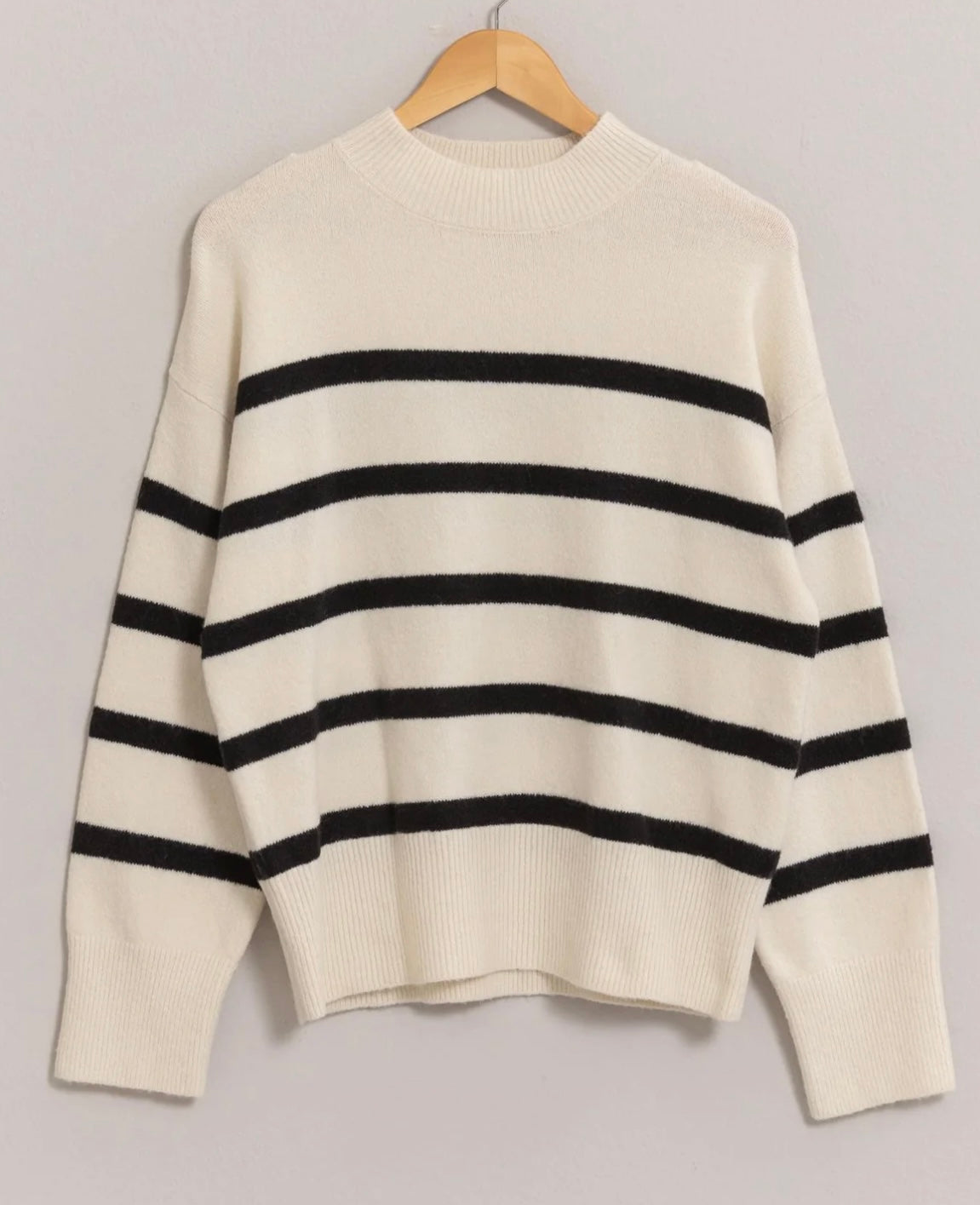 Esthetic Cream + Black Sweater