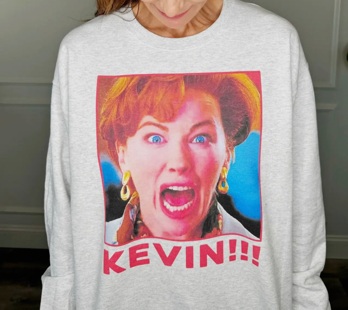 KEVIN Ash Grey Graphic Sweatshirt