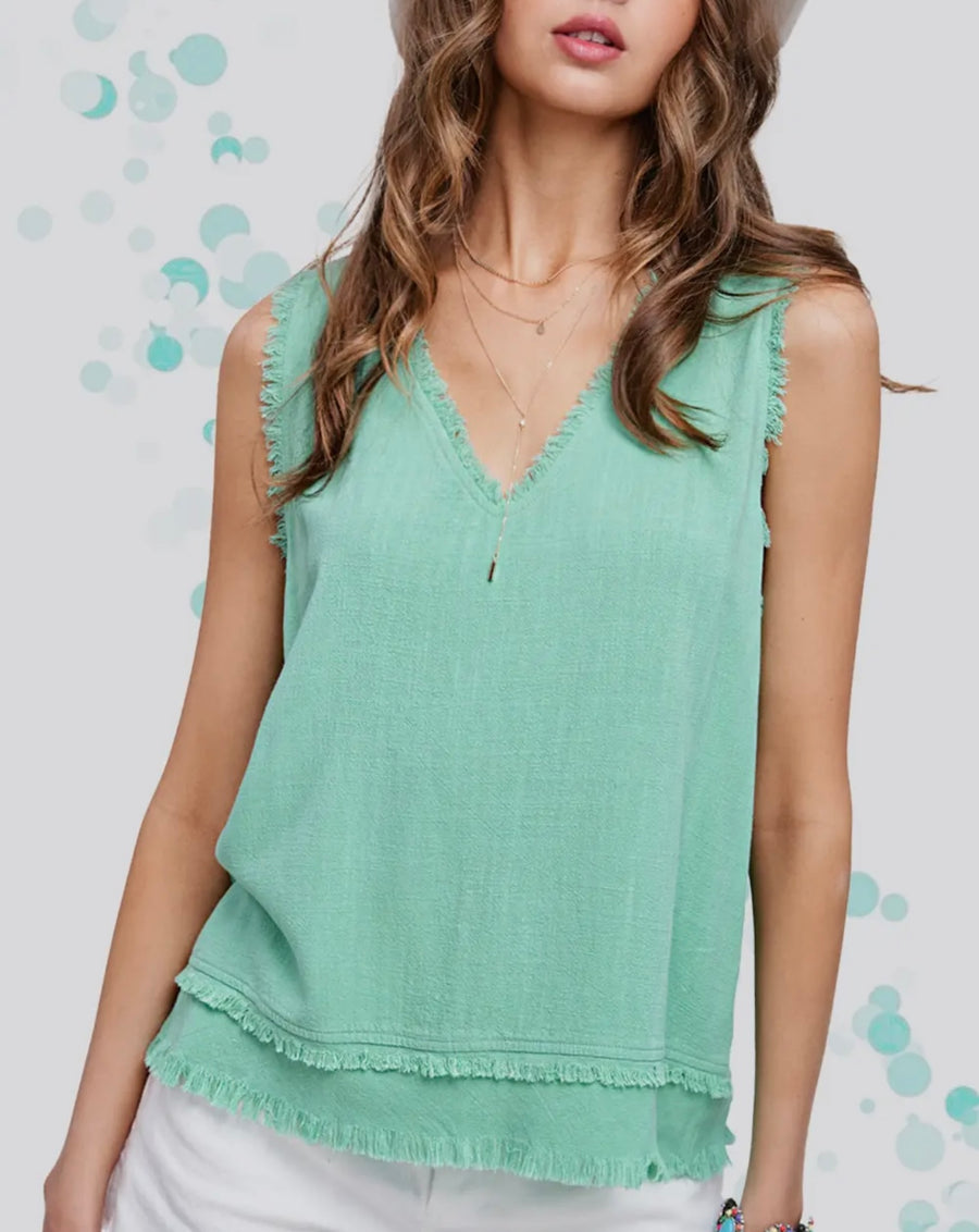 Roo's Fav Soft Washed Edged Top (3 Colors)