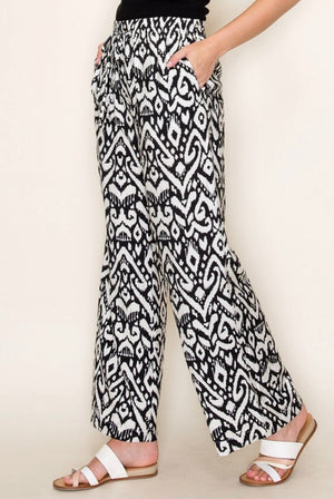 Not Like Us Geoprint Wide Leg Pant