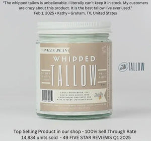 Lady May Whipped Tallows 9oz (Multiple Scents)