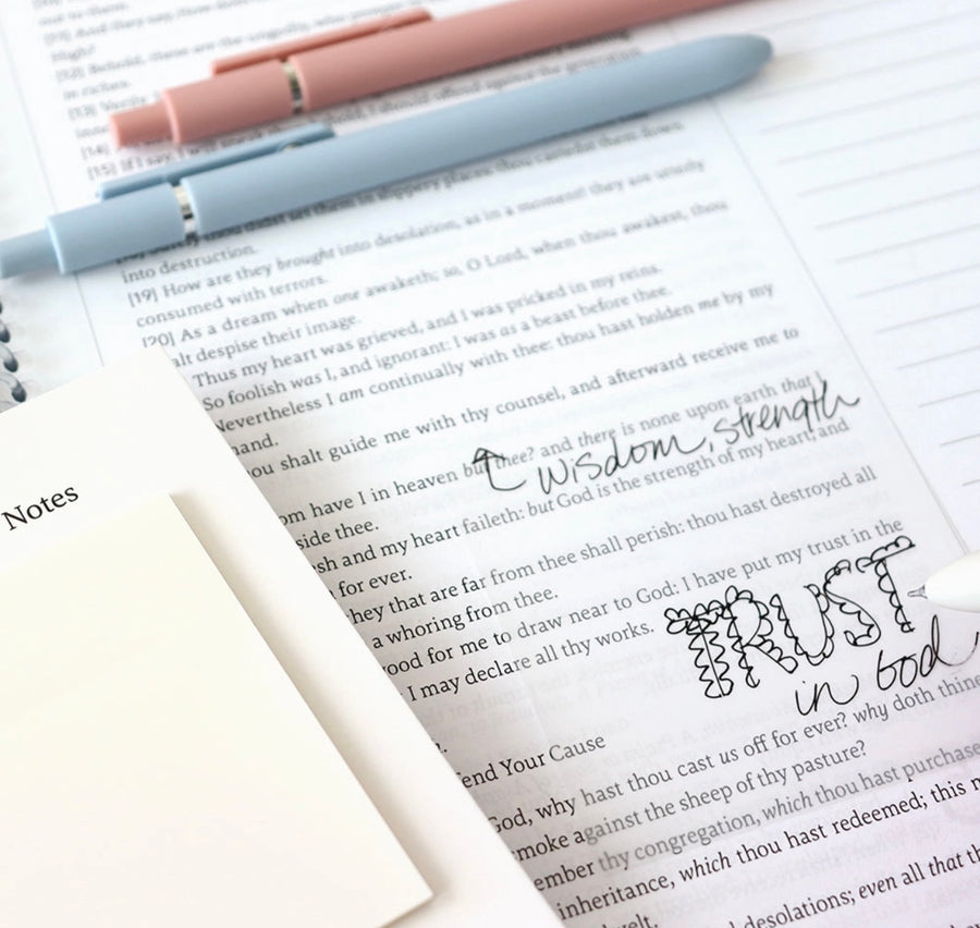 Transparent Bible Sticky Notes