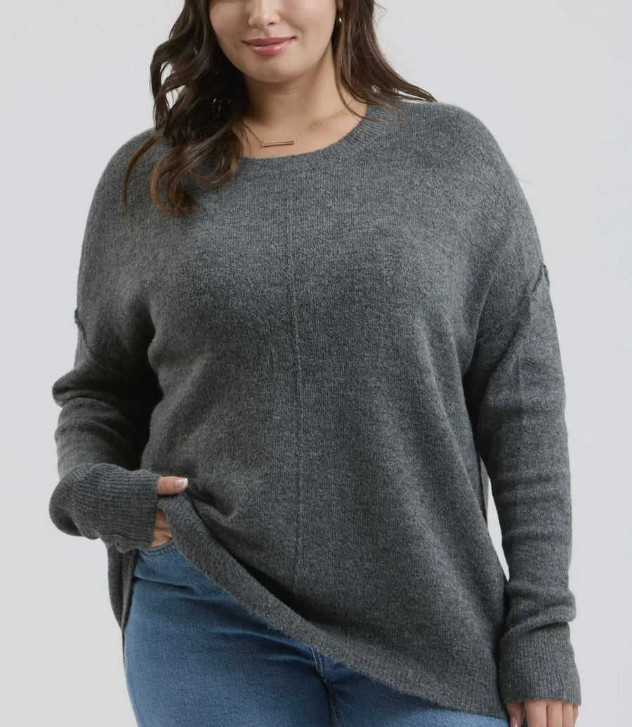 PBF Front Seam Sweater Extended (2 Colors)