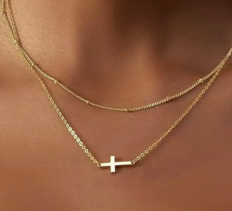 Golden Cross Necklace