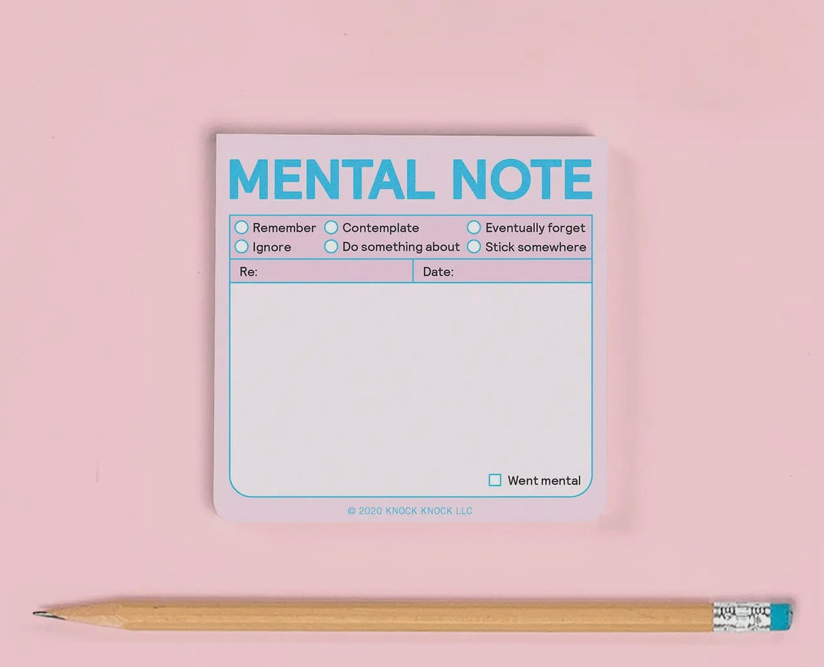 Mental Note Sticky Notes