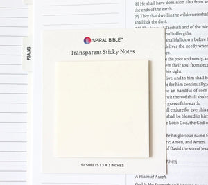 Transparent Bible Sticky Notes