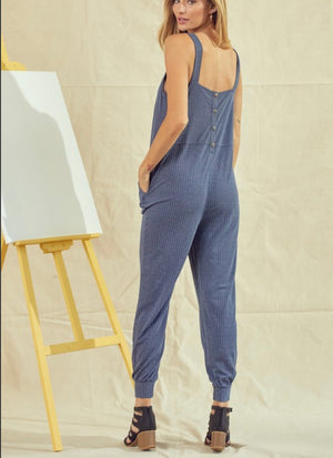 Erin Ribbed Knit Jogger Jumpsuit