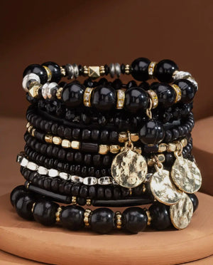 Chaz 9 In 1 Multi Layered Bracelet Set (2 Colors)