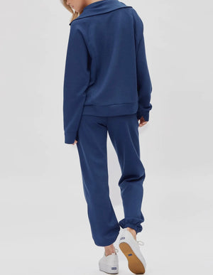 Travel Bound Quarter Zip + Jogger Modal Set (2 Colors) Extended Size