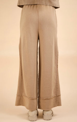 Benny Acid Washed Comfy Beige Pant