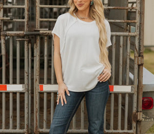 Vic Textured Dolman Top (4 Colors)