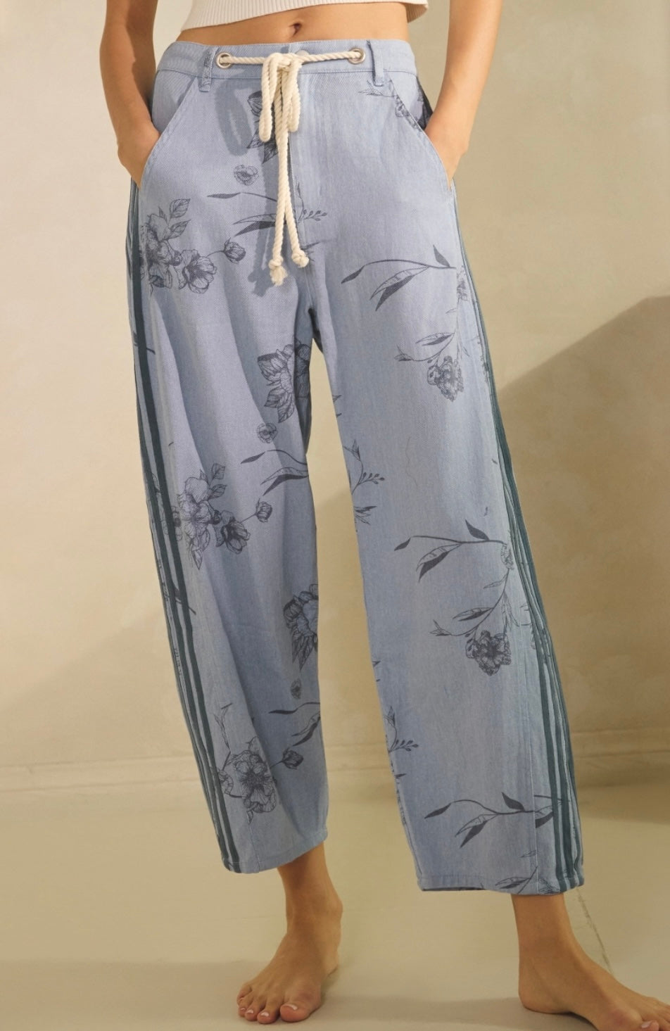 Fields Of Blue Soft Floral Pant