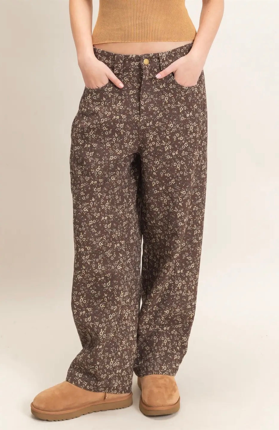 Lennon Floral Barrel Pant