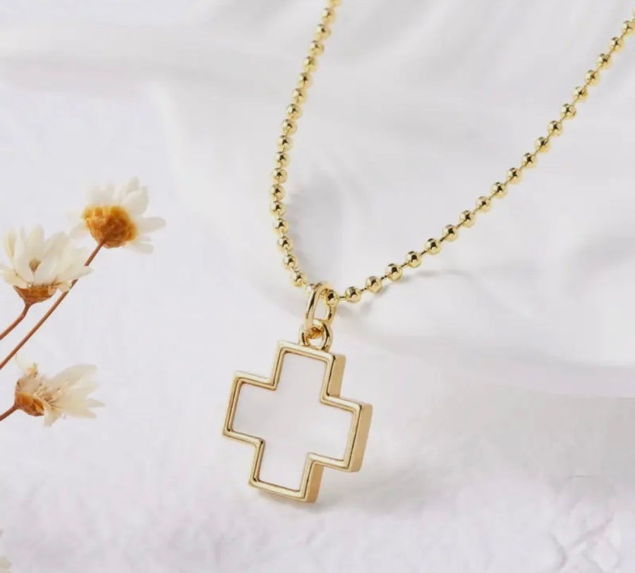 Gold Cross Pendant Necklace