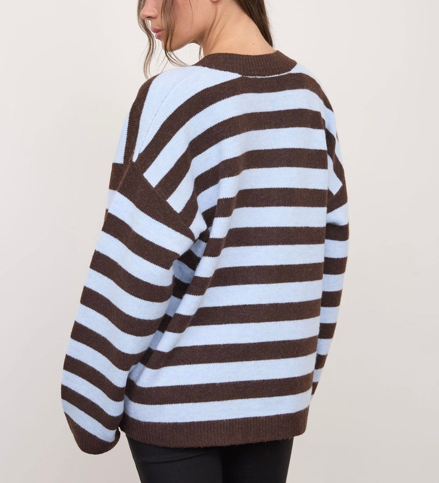 Barrett Brown Stripe Cardigan