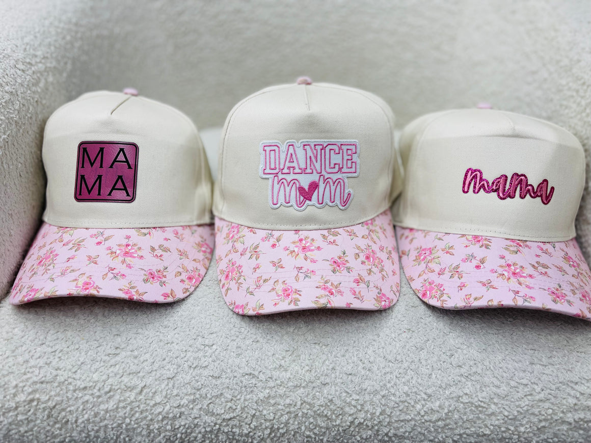 Pink Floral Hat (3 Options)