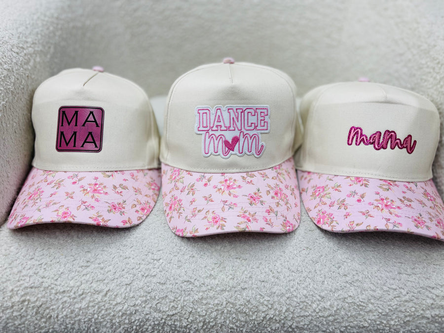 Pink Floral Hat (3 Options)