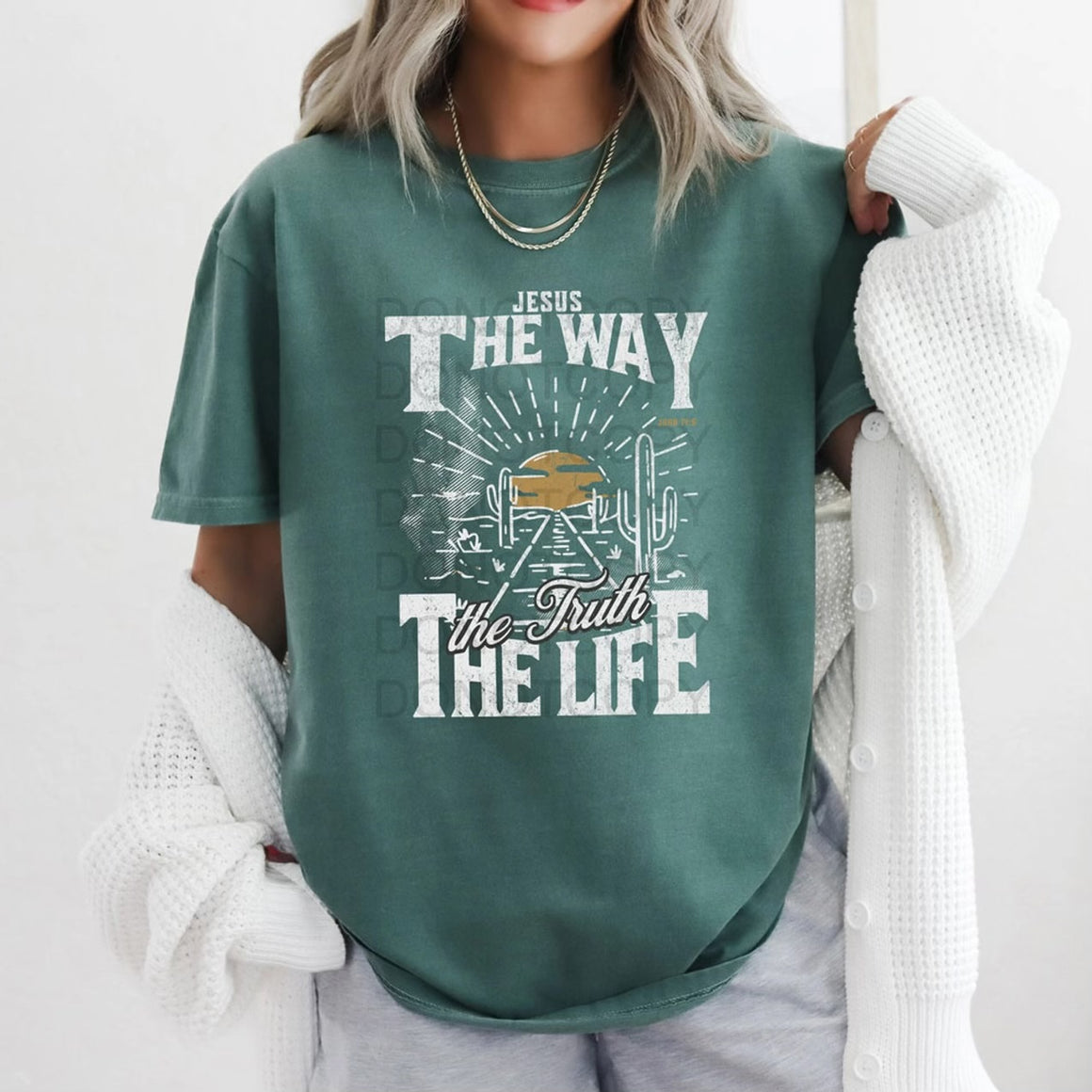 Jesus The Way The Truth The Life Graphic Tee