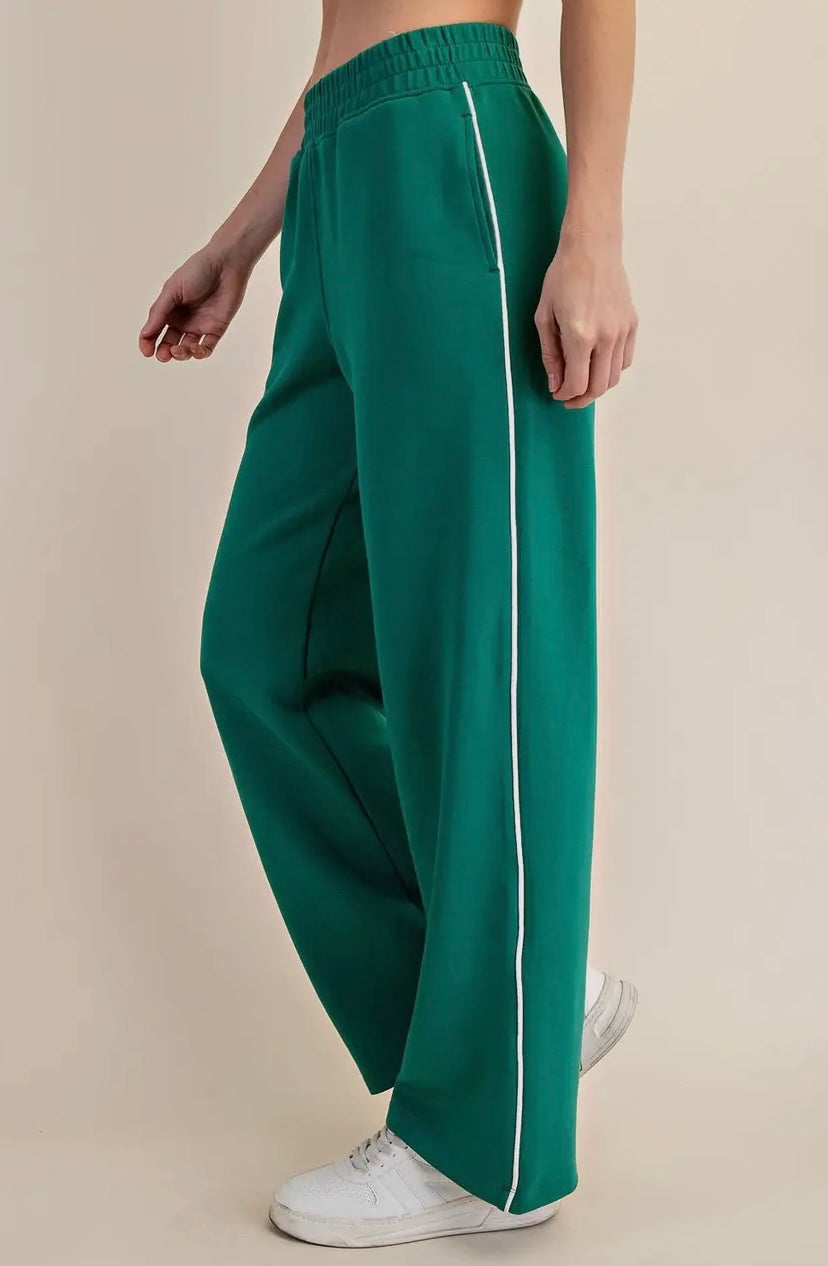 Rachel Modal Scuba Piping Side Stripe Pant