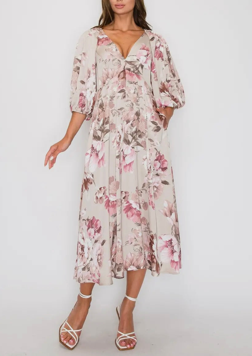 Jasmine Floral Maxi Dress