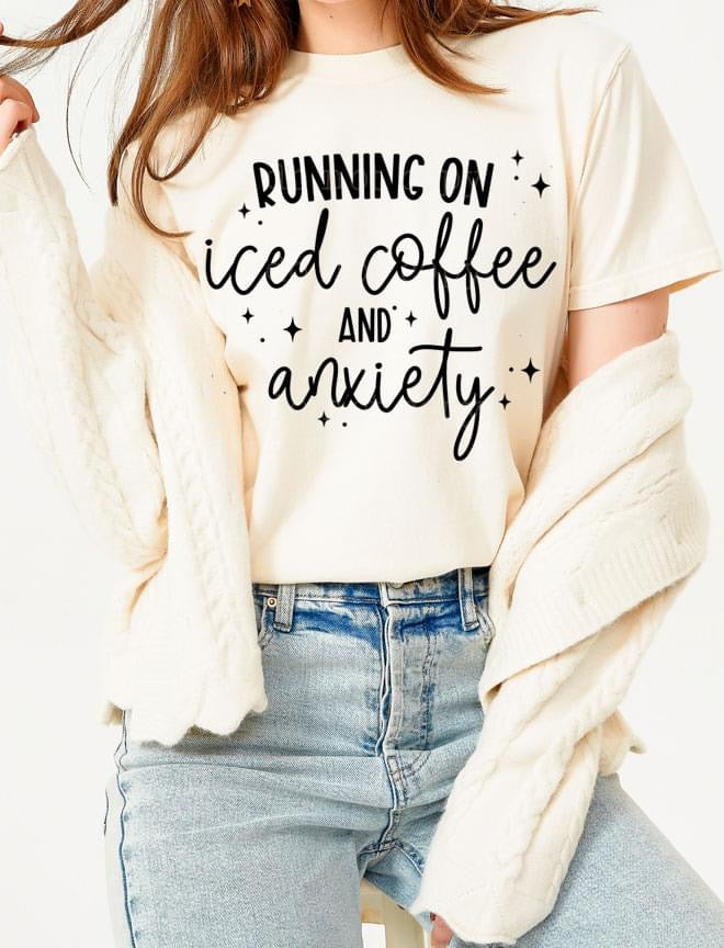 Running On Iced Coffee & Anxiety Graphic